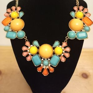 Rainbow Statement Necklace